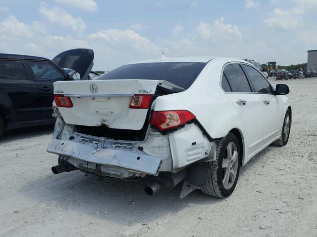 JH4CU2F62CC001774 - 2012 ACURA TSX TECH WHITE photo 4