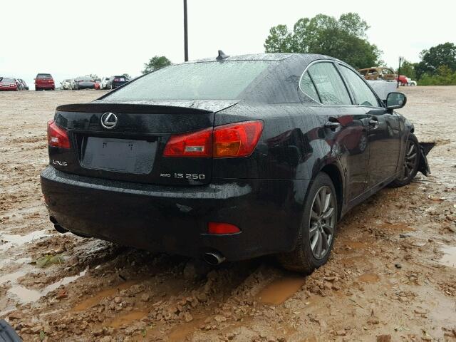 JTHCK262082020386 - 2008 LEXUS IS 250 BLACK photo 4