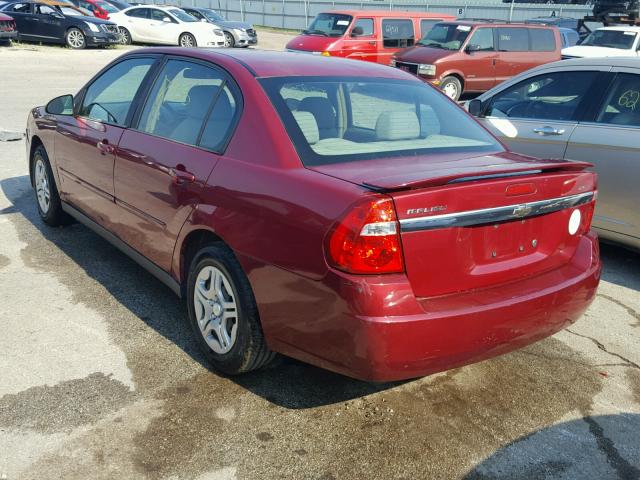 1G1ZS58F37F189105 - 2007 CHEVROLET MALIBU LS 栗色 照片 3