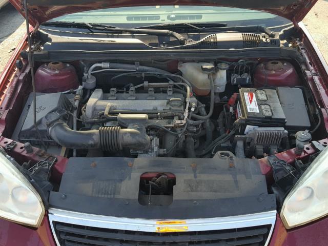 1G1ZS58F37F189105 - 2007 CHEVROLET MALIBU LS 栗色 照片 7