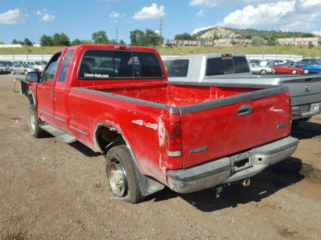 1FTSX31F1XEA11496 - 1999 FORD F350 SRW S RED photo 3