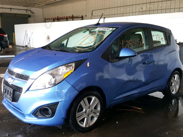 KL8CD6S98DC553685 - 2013 CHEVROLET SPARK 1LT BLUE photo 2