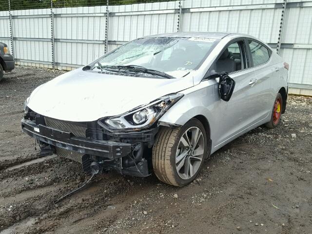 5NPDH4AEXFH612777 - 2015 HYUNDAI ELANTRA SE GRAY photo 2