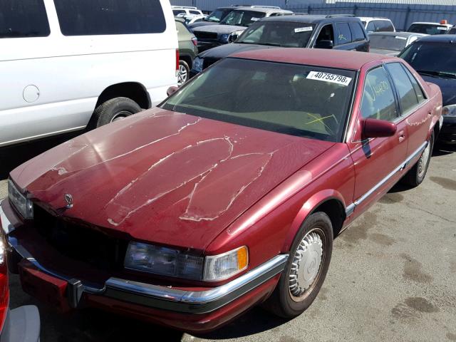 1G6KS52B4PU803172 - 1993 CADILLAC SEVILLE RED photo 2