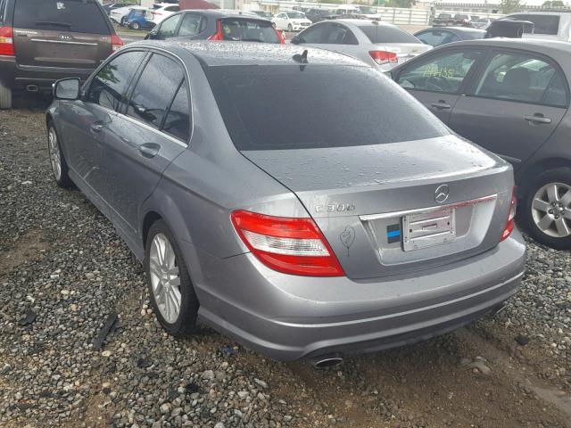 WDDGF54X68F063555 - 2008 MERCEDES-BENZ C 300 SILVER photo 3