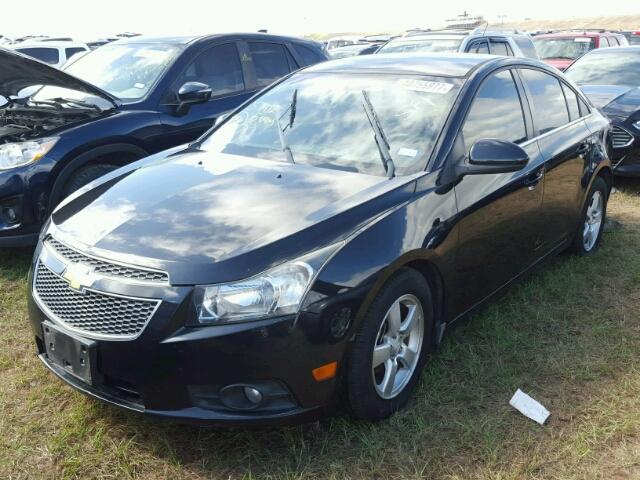 1G1PF5SC2C7241273 - 2012 CHEVROLET CRUZE LT BLACK photo 2