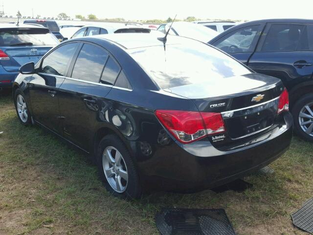 1G1PF5SC2C7241273 - 2012 CHEVROLET CRUZE LT BLACK photo 3