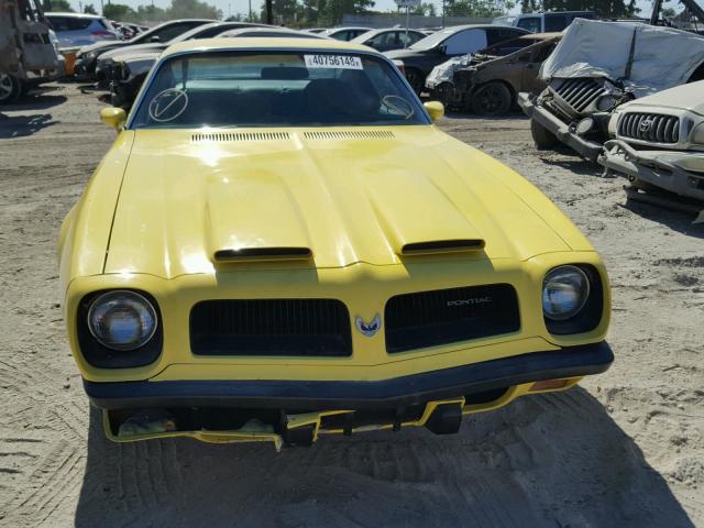 2U87M4N102145 - 1974 PONTIAC FIREBIRD YELLOW photo 10