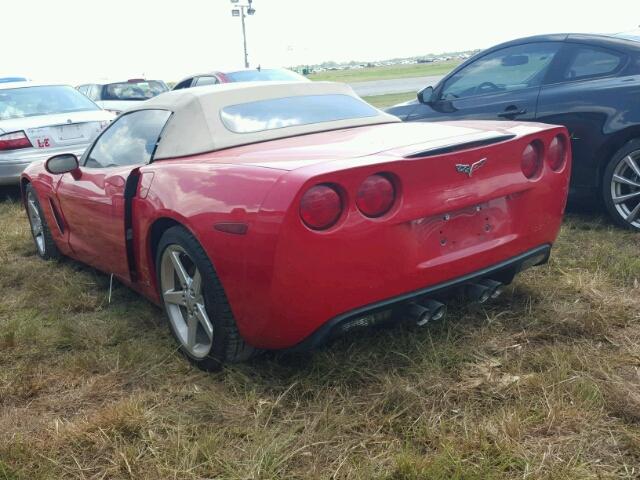 1G1YY36U365100704 - 2006 CHEVROLET CORVETTE RED photo 3