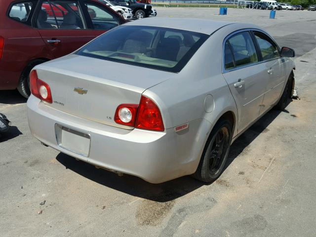 1G1ZG57B49F154401 - 2009 CHEVROLET MALIBU LS ოქროსფერი ფოტო 4