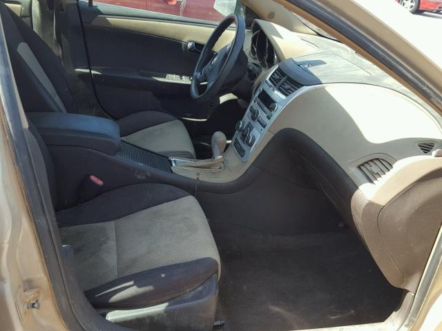 1G1ZG57B49F154401 - 2009 CHEVROLET MALIBU LS ოქროსფერი ფოტო 5