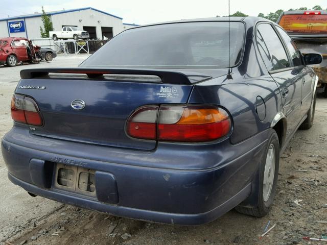 1G1NE52J016199875 - 2001 CHEVROLET MALIBU LS ლურჯი ფოტო 4