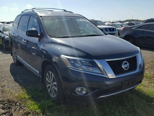 5N1AR2MN7EC623645 - 2014 NISSAN PATHFINDER BLUE photo 1