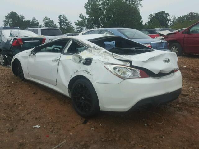 KMHHT6KD1CU074386 - 2012 HYUNDAI GENESIS CO WHITE photo 3