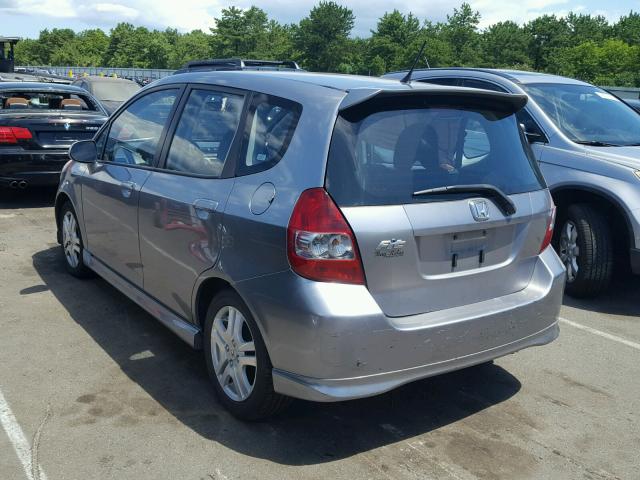 JHMGD38607S028875 - 2007 HONDA FIT S 灰色 照片 3