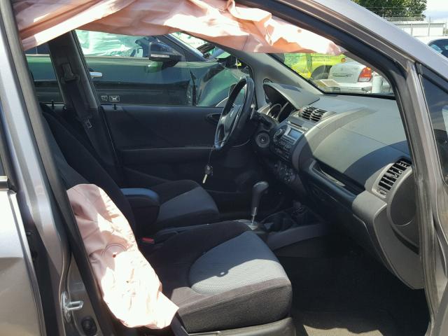 JHMGD38607S028875 - 2007 HONDA FIT S 灰色 照片 5