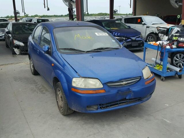 KL1TD52624B275645 - 2004 CHEVROLET AVEO BLUE photo 1