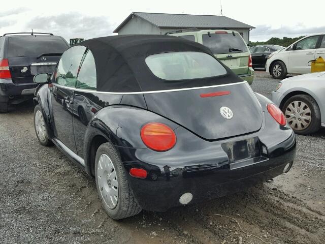 3VWBM31YX4M341957 - 2004 VOLKSWAGEN NEW BEETLE შავი ფოტო 3