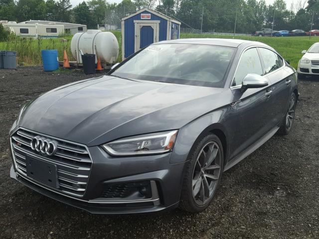 WAUC4CF58JA017983 - 2018 AUDI S5 PRESTIG GRAY photo 2
