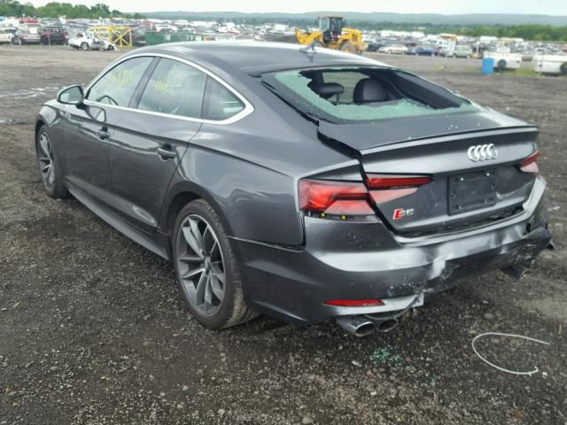 WAUC4CF58JA017983 - 2018 AUDI S5 PRESTIG GRAY photo 3