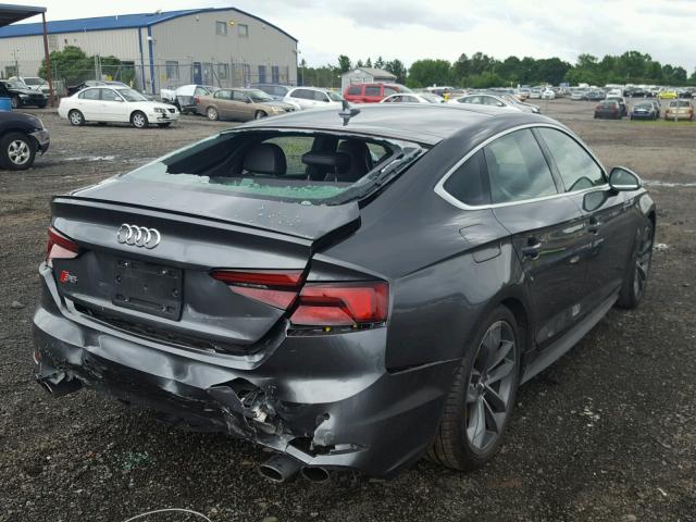 WAUC4CF58JA017983 - 2018 AUDI S5 PRESTIG GRAY photo 4