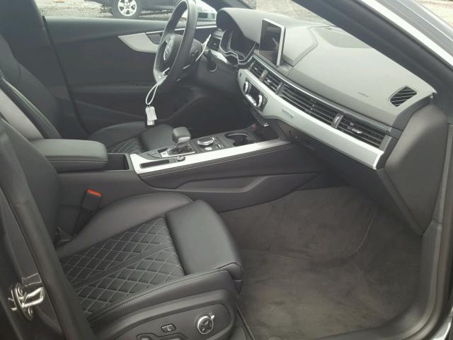 WAUC4CF58JA017983 - 2018 AUDI S5 PRESTIG GRAY photo 5