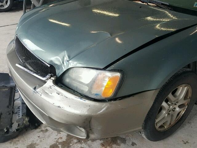 4S3BH675446614882 - 2004 SUBARU LEGACY OUT GREEN photo 9