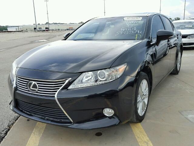 JTHBK1GG8E2095400 - 2014 LEXUS ES BLACK photo 2