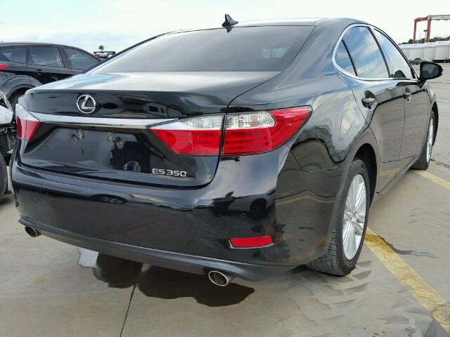 JTHBK1GG8E2095400 - 2014 LEXUS ES BLACK photo 4