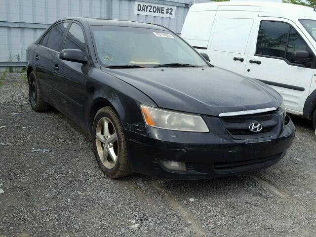 5NPET46F56H022569 - 2006 HYUNDAI SONATA GL BLACK photo 1