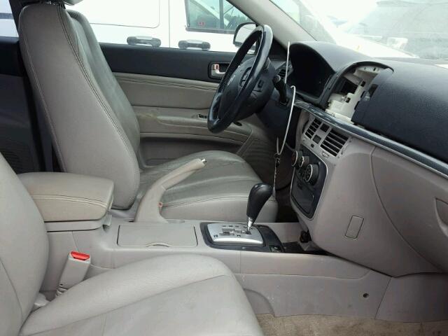 5NPET46F56H022569 - 2006 HYUNDAI SONATA GL BLACK photo 5