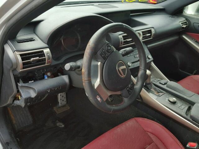 JTHBF1D25F5070676 - 2015 LEXUS IS 250 SILVER photo 9