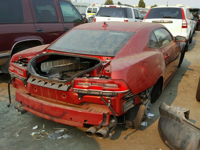2G1FM1EP0F9800749 - 2015 CHEVROLET CAMARO ZL1 红色 照片 4
