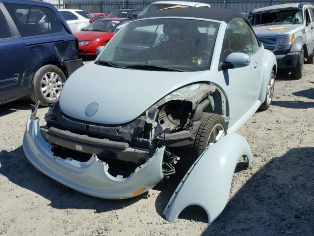 3VWCD31Y15M354067 - 2005 VOLKSWAGEN NEW BEETLE 蓝色 照片 2