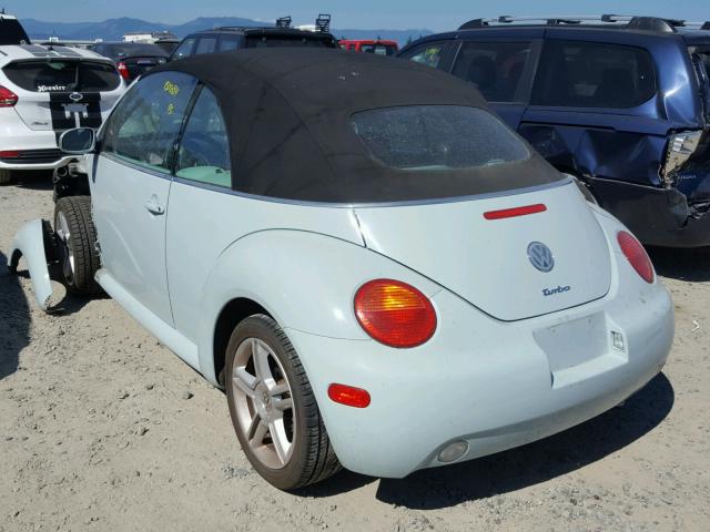 3VWCD31Y15M354067 - 2005 VOLKSWAGEN NEW BEETLE 蓝色 照片 3