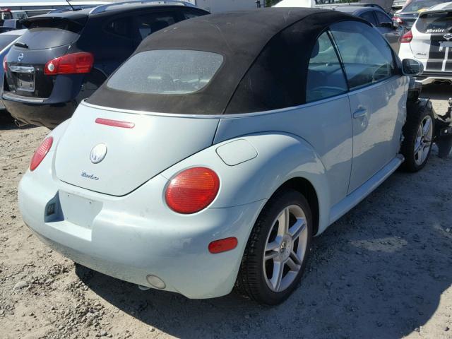 3VWCD31Y15M354067 - 2005 VOLKSWAGEN NEW BEETLE 蓝色 照片 4