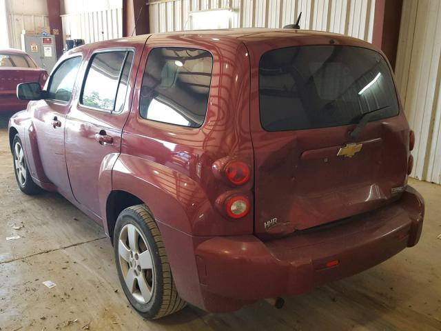 3GNCA13B49S585269 - 2009 CHEVROLET HHR LS MAROON photo 3