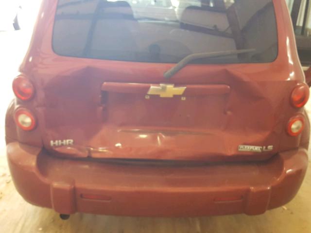 3GNCA13B49S585269 - 2009 CHEVROLET HHR LS MAROON photo 9