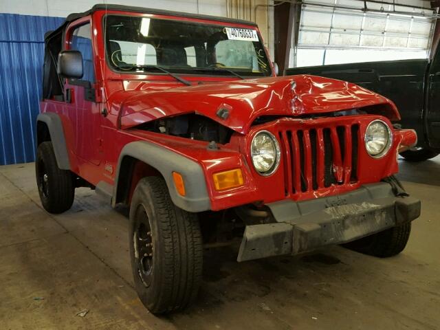 1J4FA29S56P749202 - 2006 JEEP WRANGLER / RED photo 1