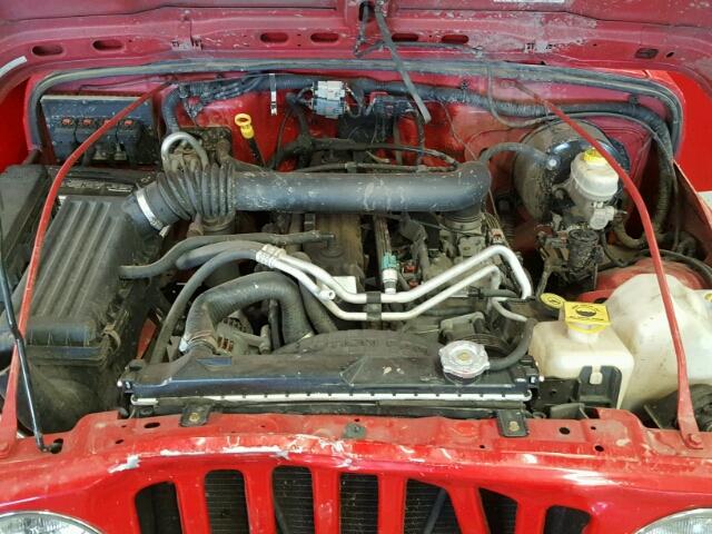 1J4FA29S56P749202 - 2006 JEEP WRANGLER / RED photo 7