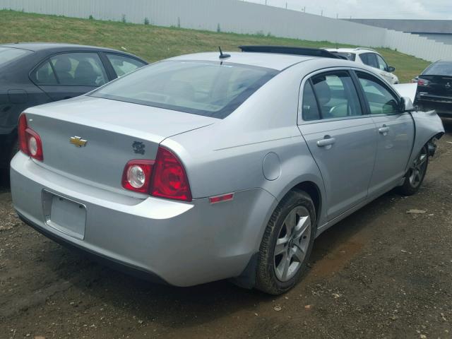 1G1ZC5EB4AF114547 - 2010 CHEVROLET MALIBU 1LT ვერცხლისფერი ფოტო 4