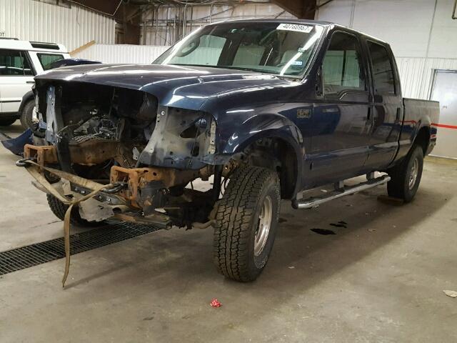 1FTNW21F83EA70713 - 2003 FORD F250 BLUE photo 2