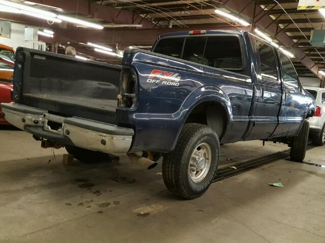 1FTNW21F83EA70713 - 2003 FORD F250 BLUE photo 4