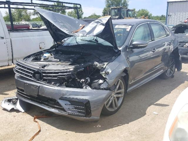 1VWDT7A39HC039185 - 2017 VOLKSWAGEN PASSAT R-L GRAY photo 2
