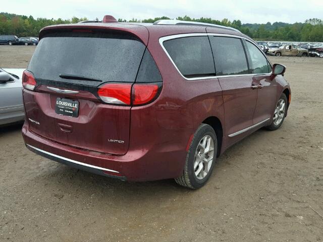 2C4RC1GG1HR571022 - 2017 CHRYSLER PACIFICA MAROON photo 4