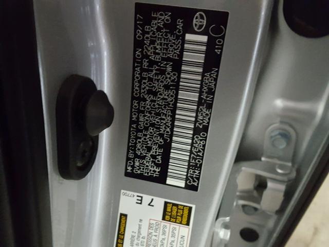 JTDKARFP1H3051130 - 2017 TOYOTA PRIUS PRIM 银色 照片 10