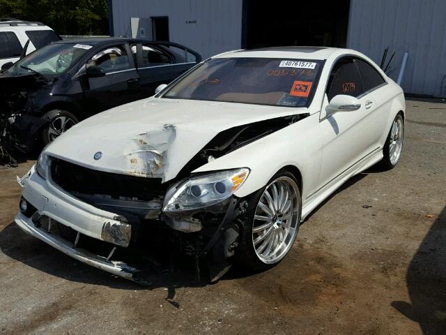 WDDEJ71X57A005373 - 2007 MERCEDES-BENZ CL 550 WHITE photo 2