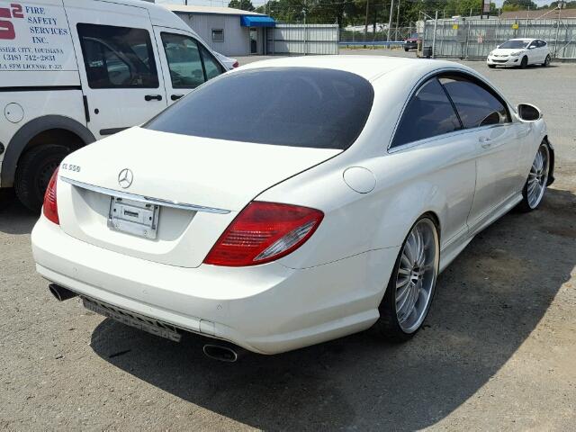 WDDEJ71X57A005373 - 2007 MERCEDES-BENZ CL 550 WHITE photo 4