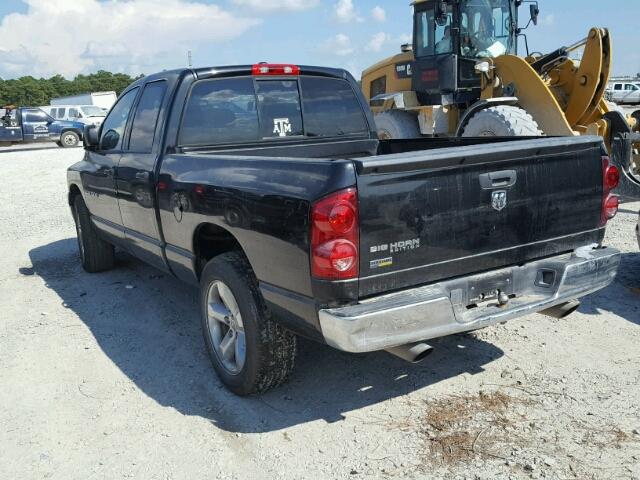 1D7HA18P07S248986 - 2007 DODGE RAM 1500 S BLACK photo 3