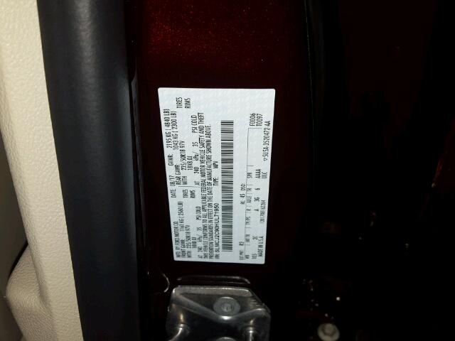 5LMCJ2C90HUL71950 - 2017 LINCOLN MKC SELECT 栗色 照片 10